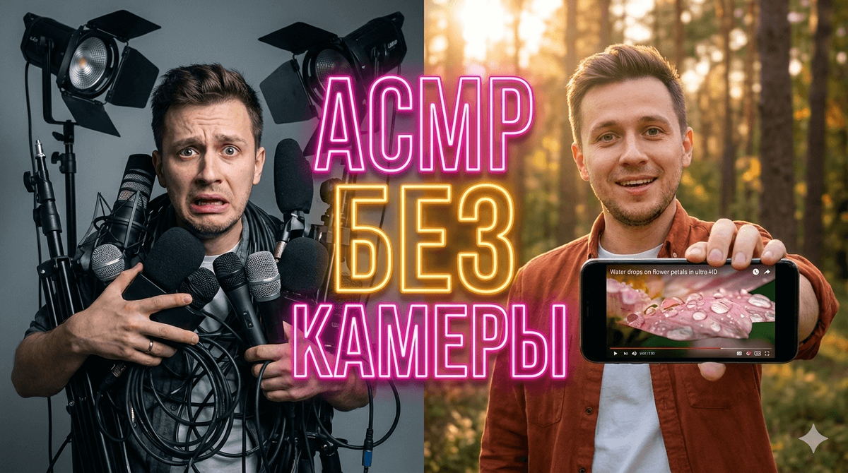 создвать ASMR без камеры