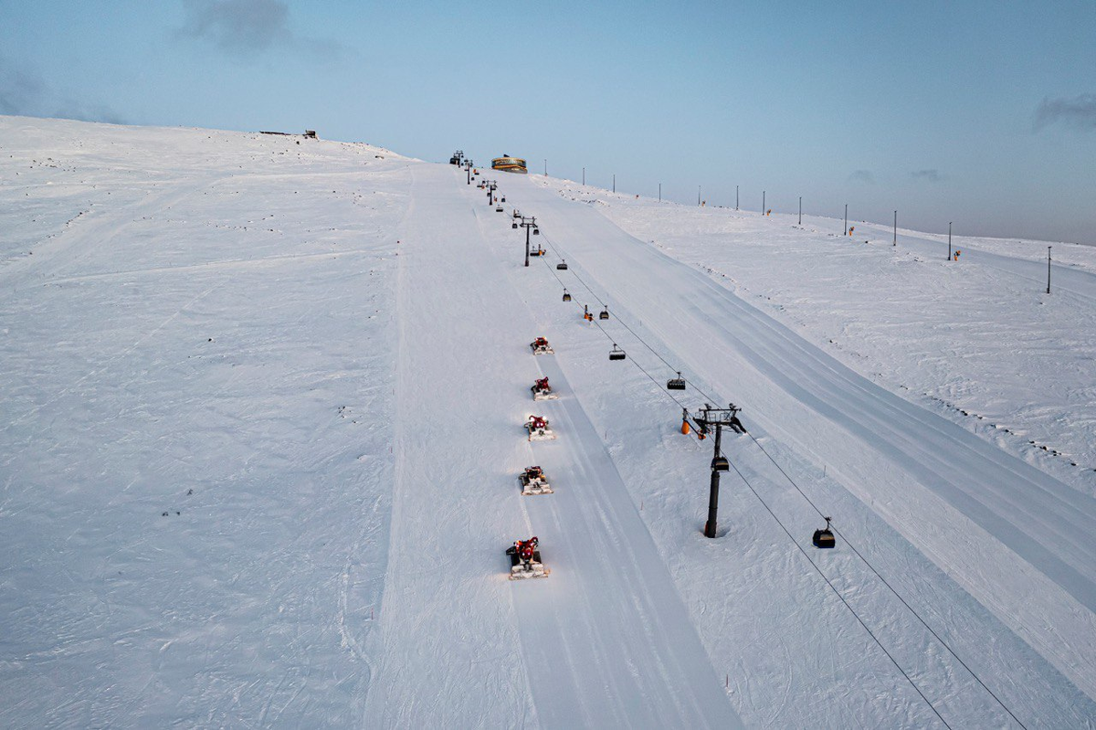 Одна из главных трасс горнолыжного комплекса