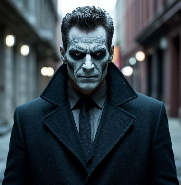 Вот таким видит незримого убийцу нейросеть. Что ж, она почти угадала)