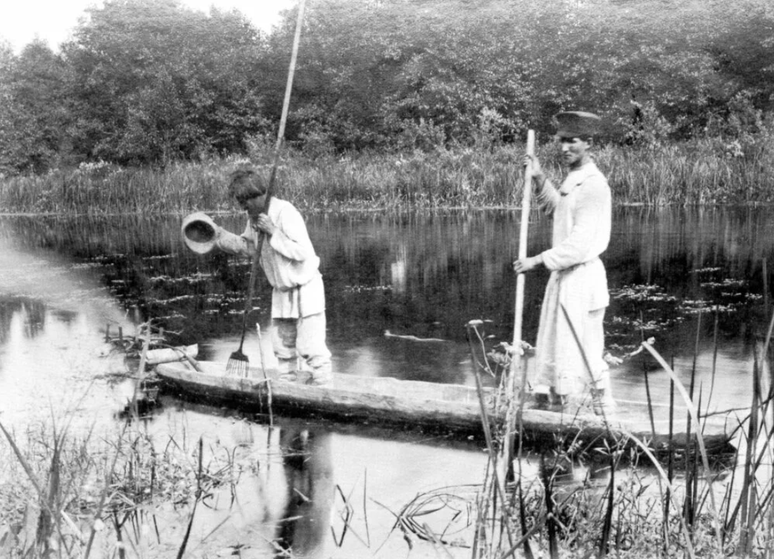 1917 год. Рыбная ловля.