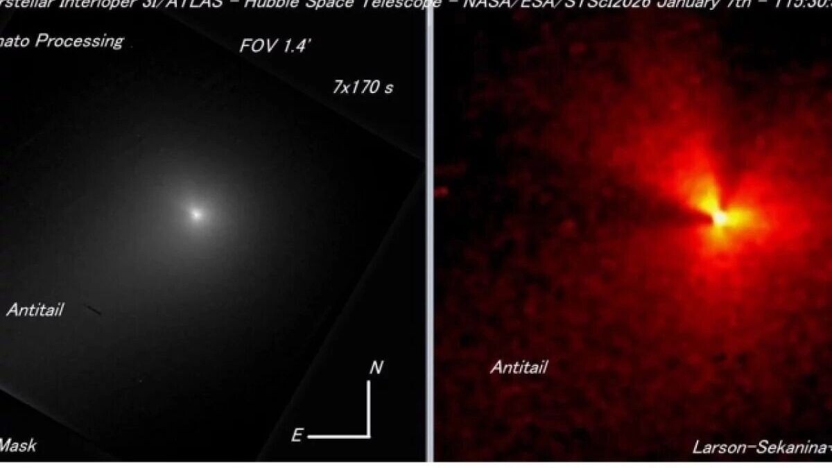    Новые снимки кометы 3I/ATLAS от телескопа «Хаббл»   nasa.gov