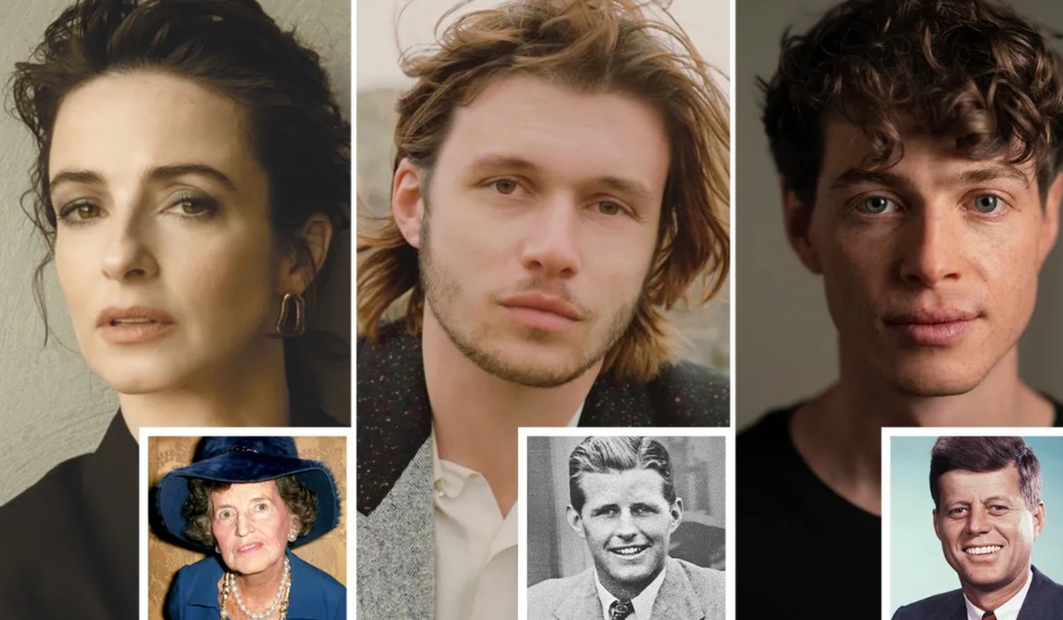 Лаура Доннелли / Роуз Кеннеди, Ник Робинсон / Джо Кеннеди-младший, Джошуа Мельник / Джек КеннедиИсточник: Lee Malone/Getty/Rydel Cerezo/AP/Ed Miller/Getty