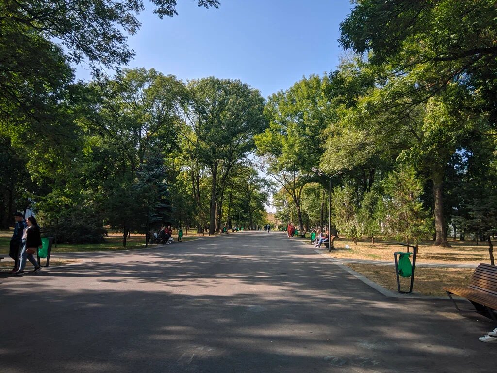 Молодёжный парк , центральная аллея , фото из сетей  wiki 