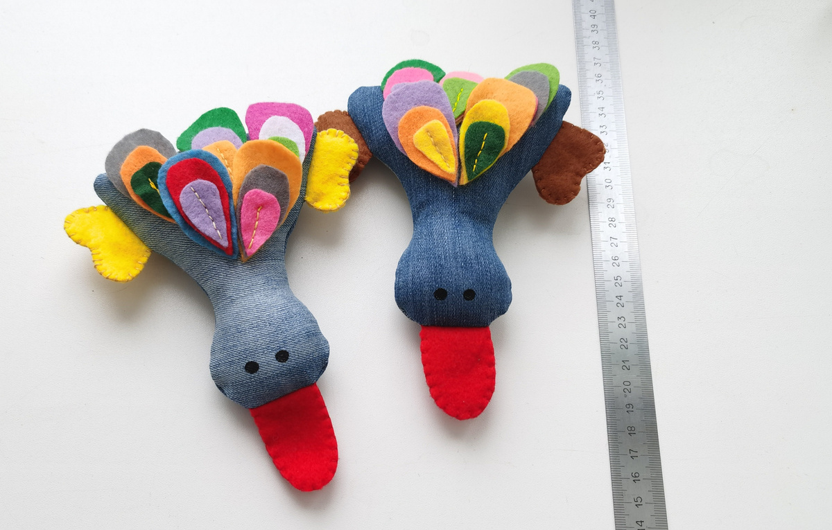 игрушки из джинсы