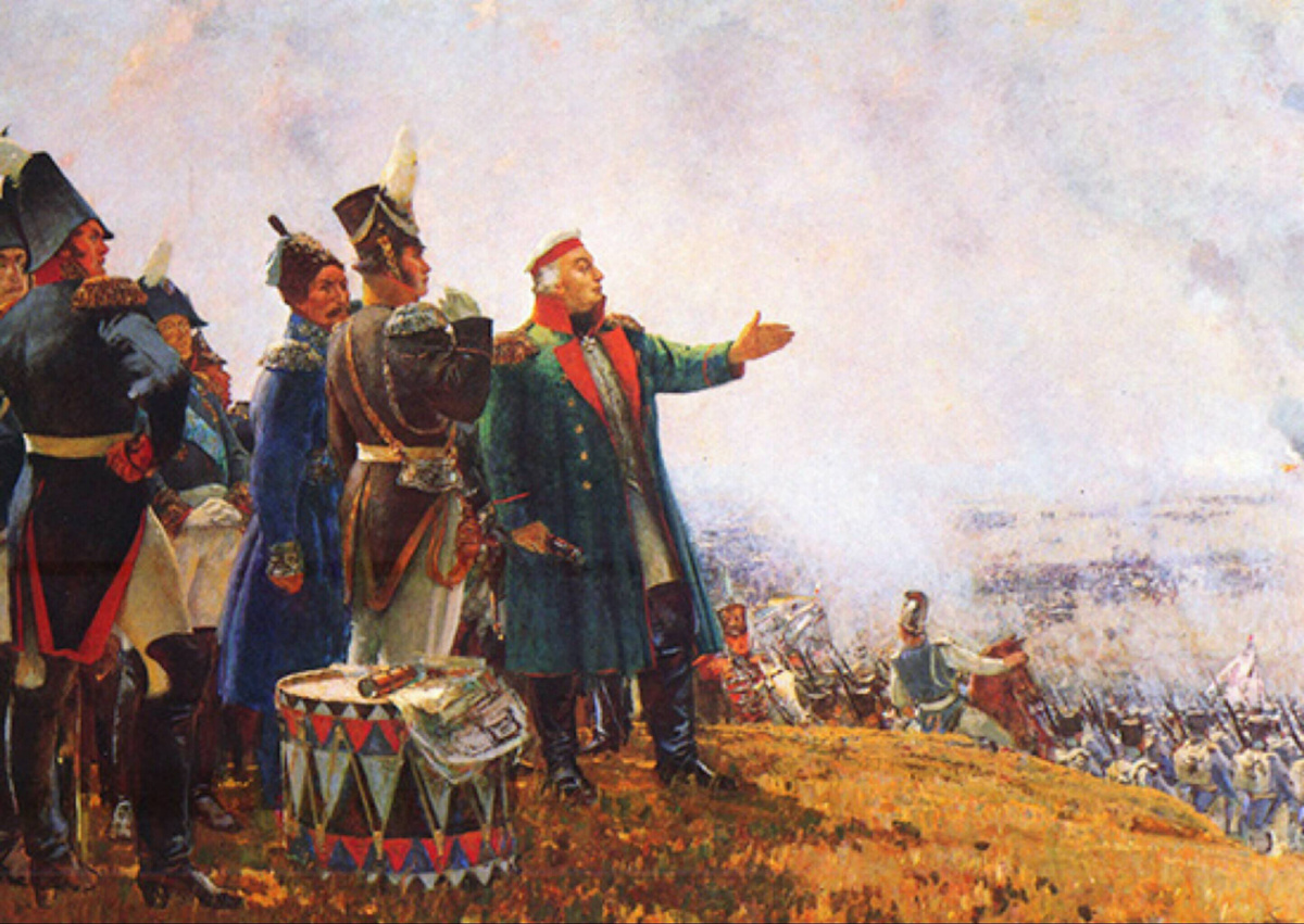 Н.С. Герасимов «М.И. Кутузов на Бородинском поле»