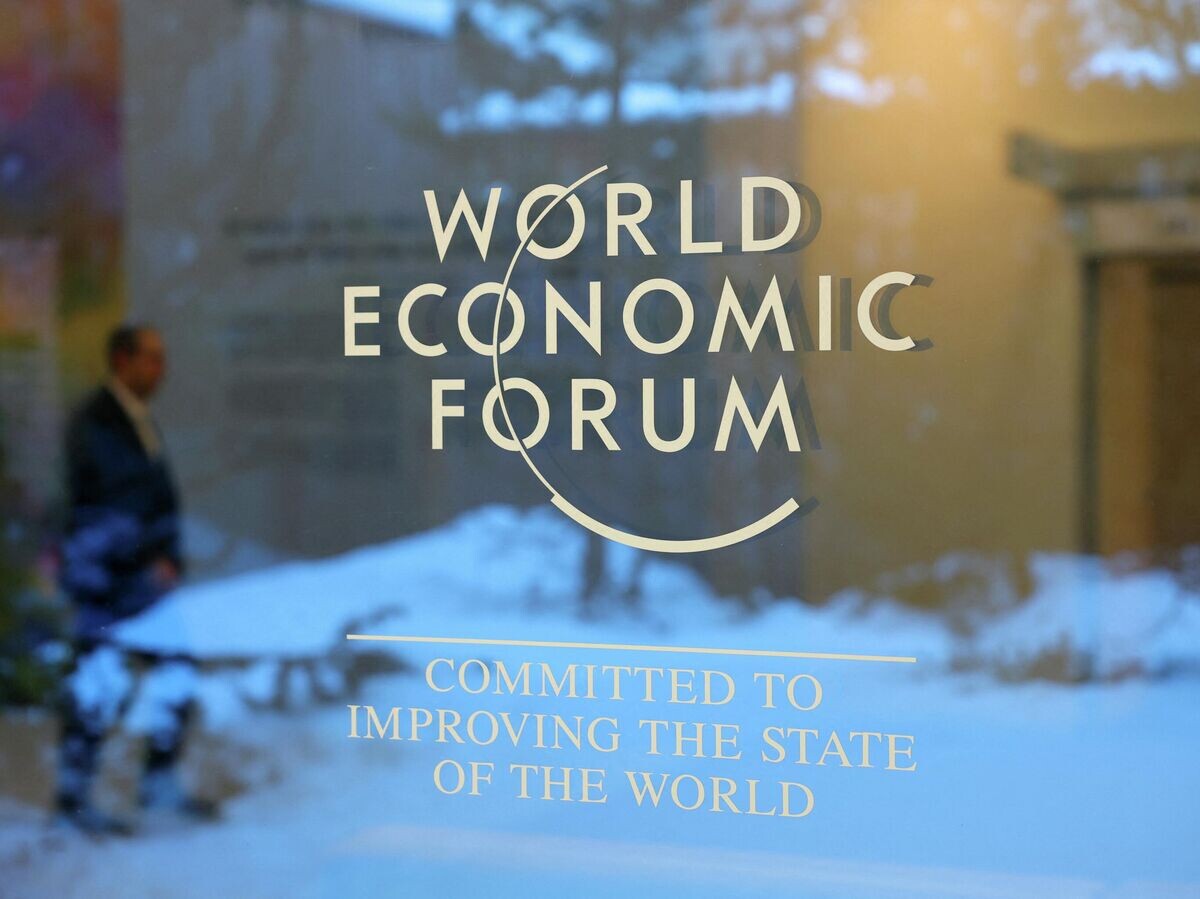    Логотип экономического форума в Давосе | © REUTERS / Denis Balibouse