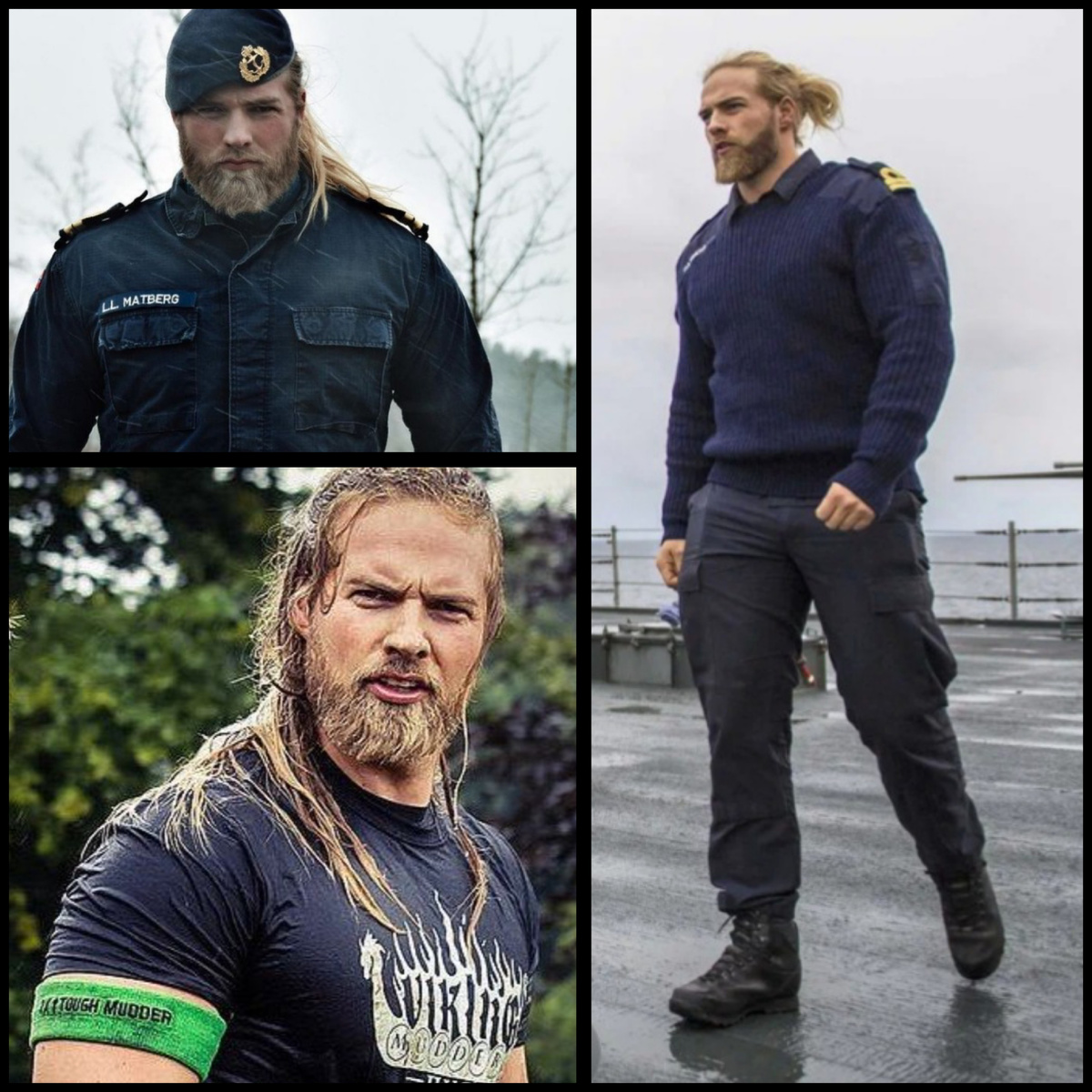 Офицер королевского военного флота Норвегии Лассе Матберг (Lasse Løkken Matberg) – обладатель спортивного телосложения и длинной светлой шевелюры. (Фото из интернета)