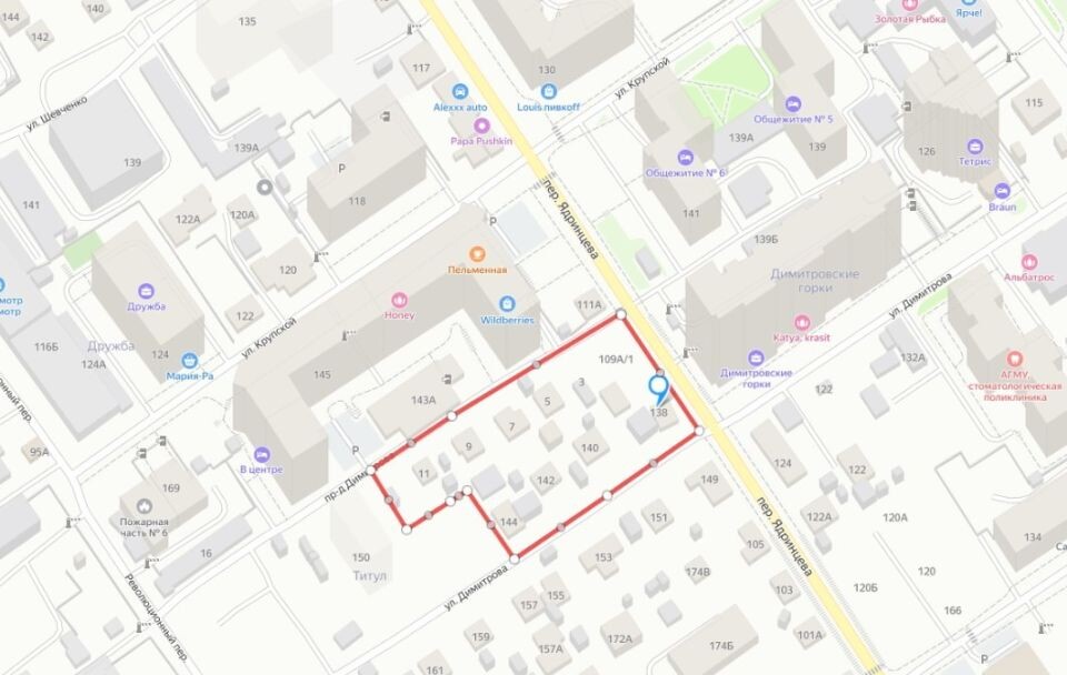    Участок под застройку. Источник: yandex.ru/maps