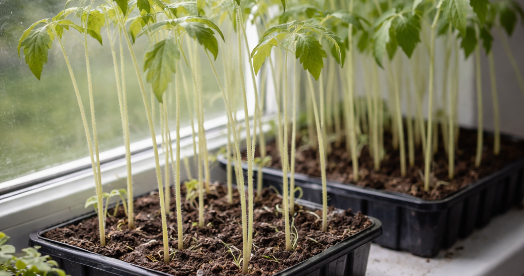 Почему рассада превращается в «нитки»: главные причины вытягивания