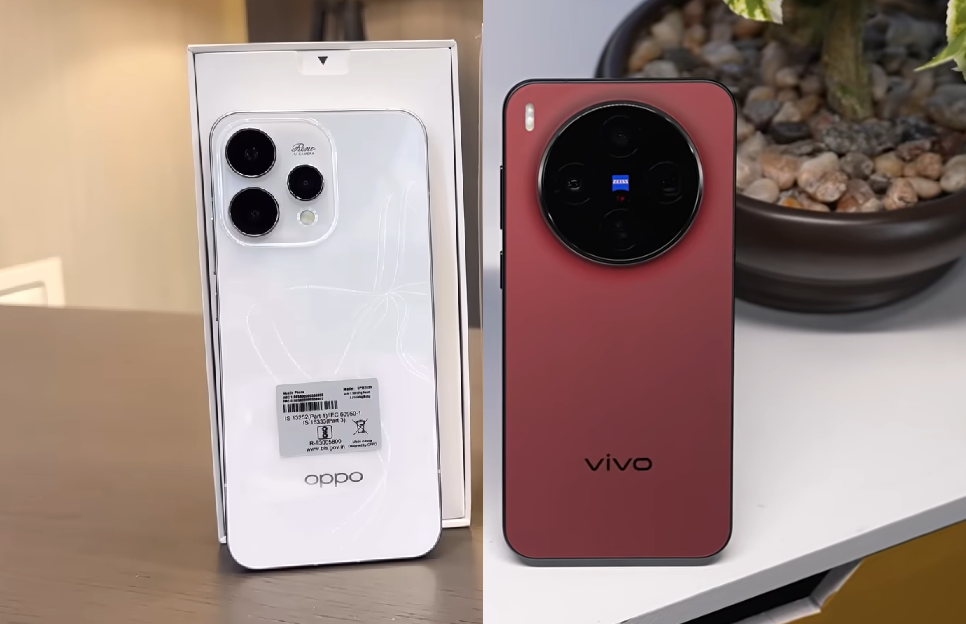 OPPO Reno 15 слева и Vivo X300 справа
