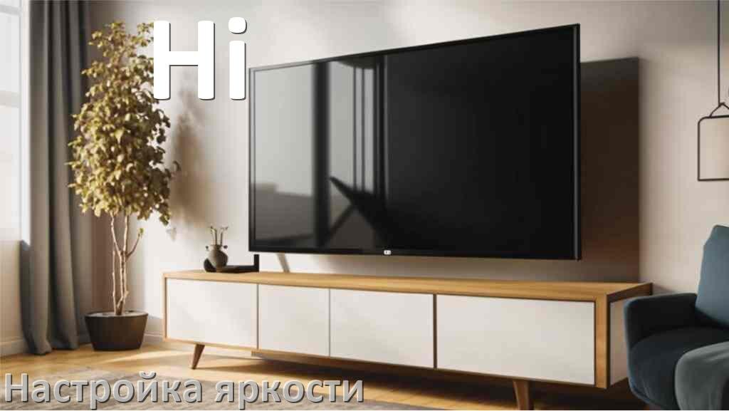 
Как на телевизоре Hi настроить яркость экрана прибавить и уменьшить