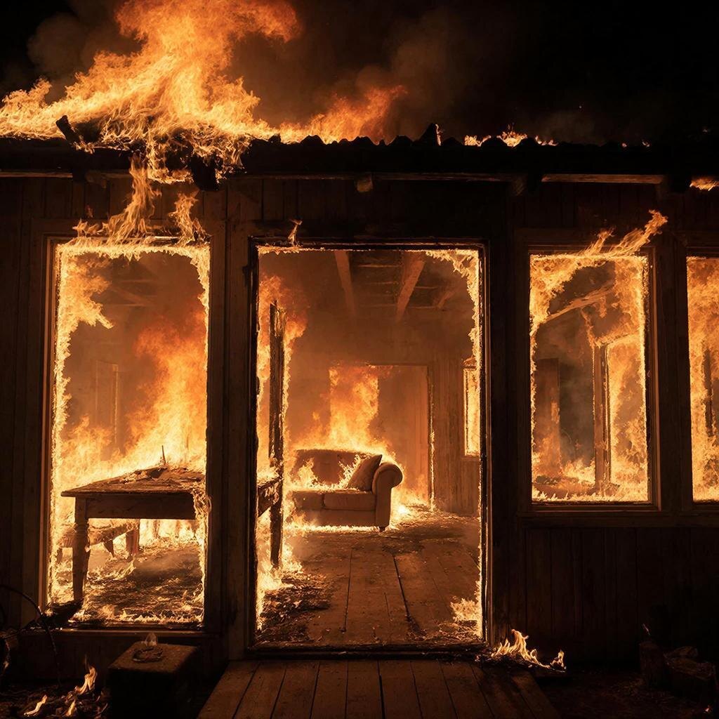    На Кубани зафиксирован рост бытовых пожаров с начала года