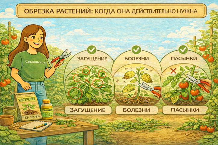 Грамотная обрезка и сильные растения — результат экспертного подхода Семяныч.ру