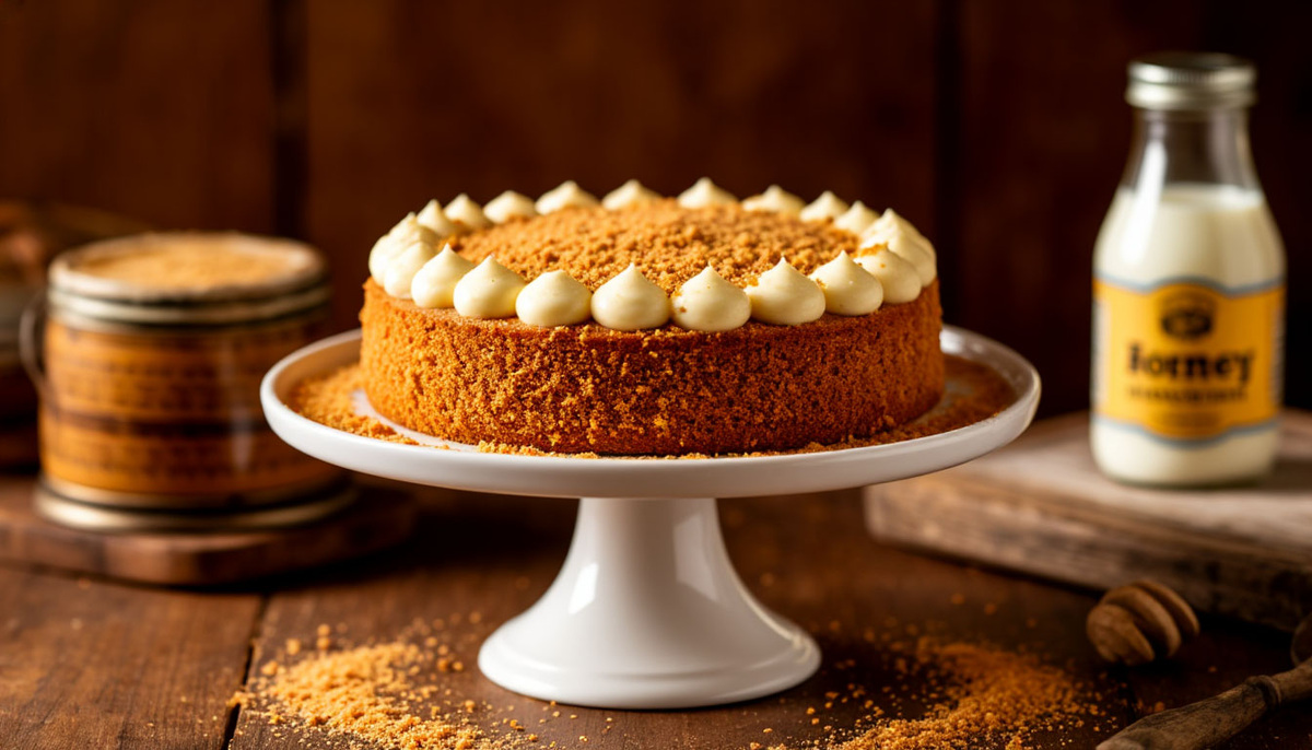 🍰 Торт «Медовик» без сметаны: как его пекли в интернатах Казани — на простокваше и мёде. 