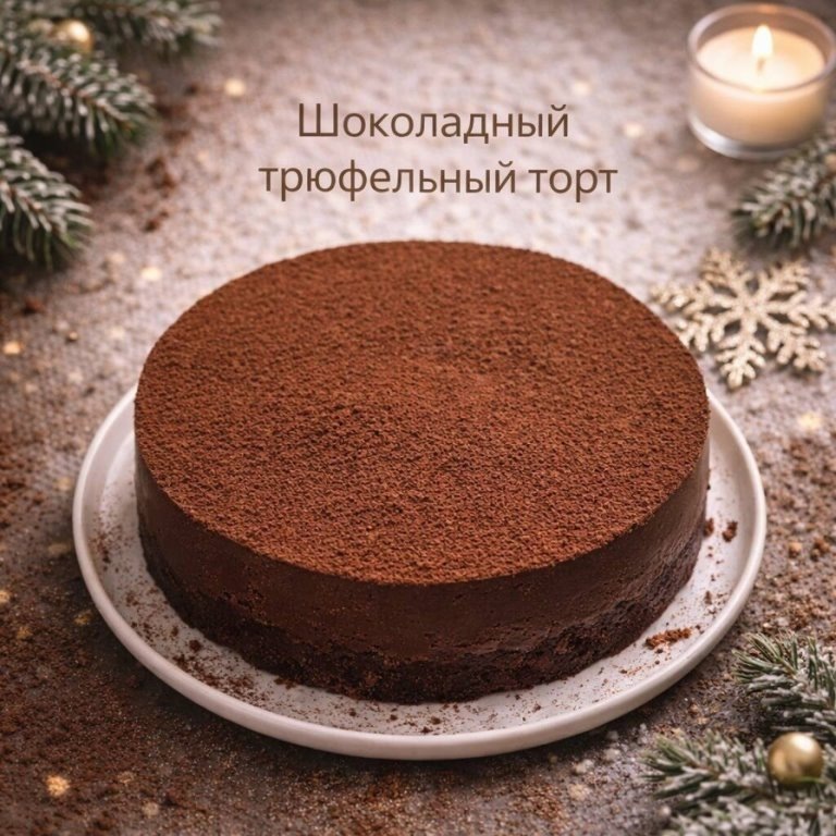ШОКОЛАДНЫЙ ТРЮФЕЛЬНЫЙ ТОРТ БЕЗ ВЫПЕЧКИ по авторскому рецепту Артёма Михайловича Айрапетяна
