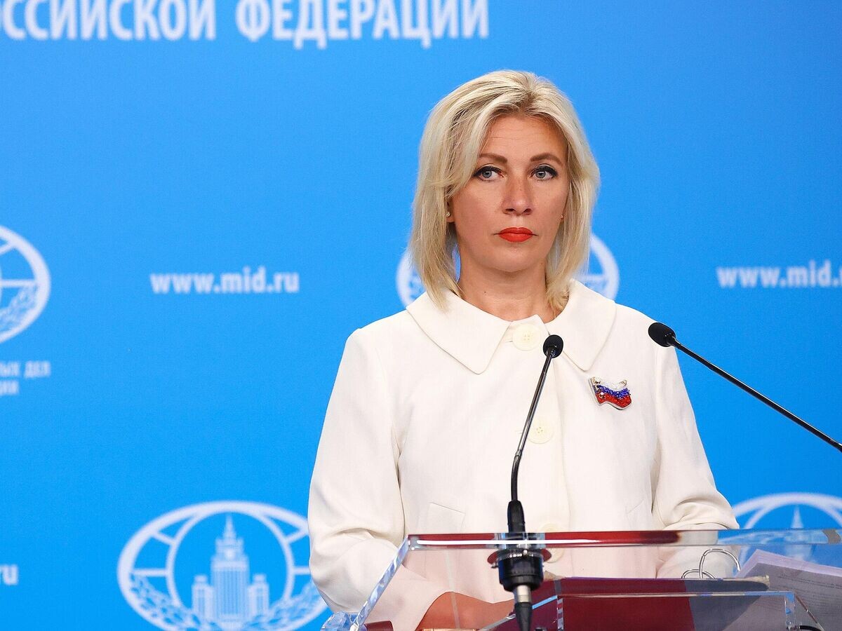    Официальный представитель Министерства иностранных дел России Мария Захарова во время брифинга в Москве | © РИА Новости / Пресс-служба МИД России