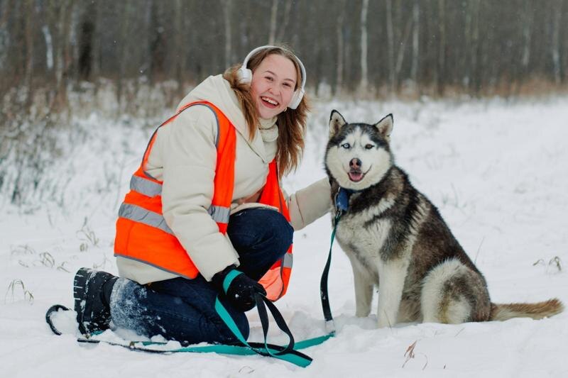    Татьяна Докуша / Девушка и хаски