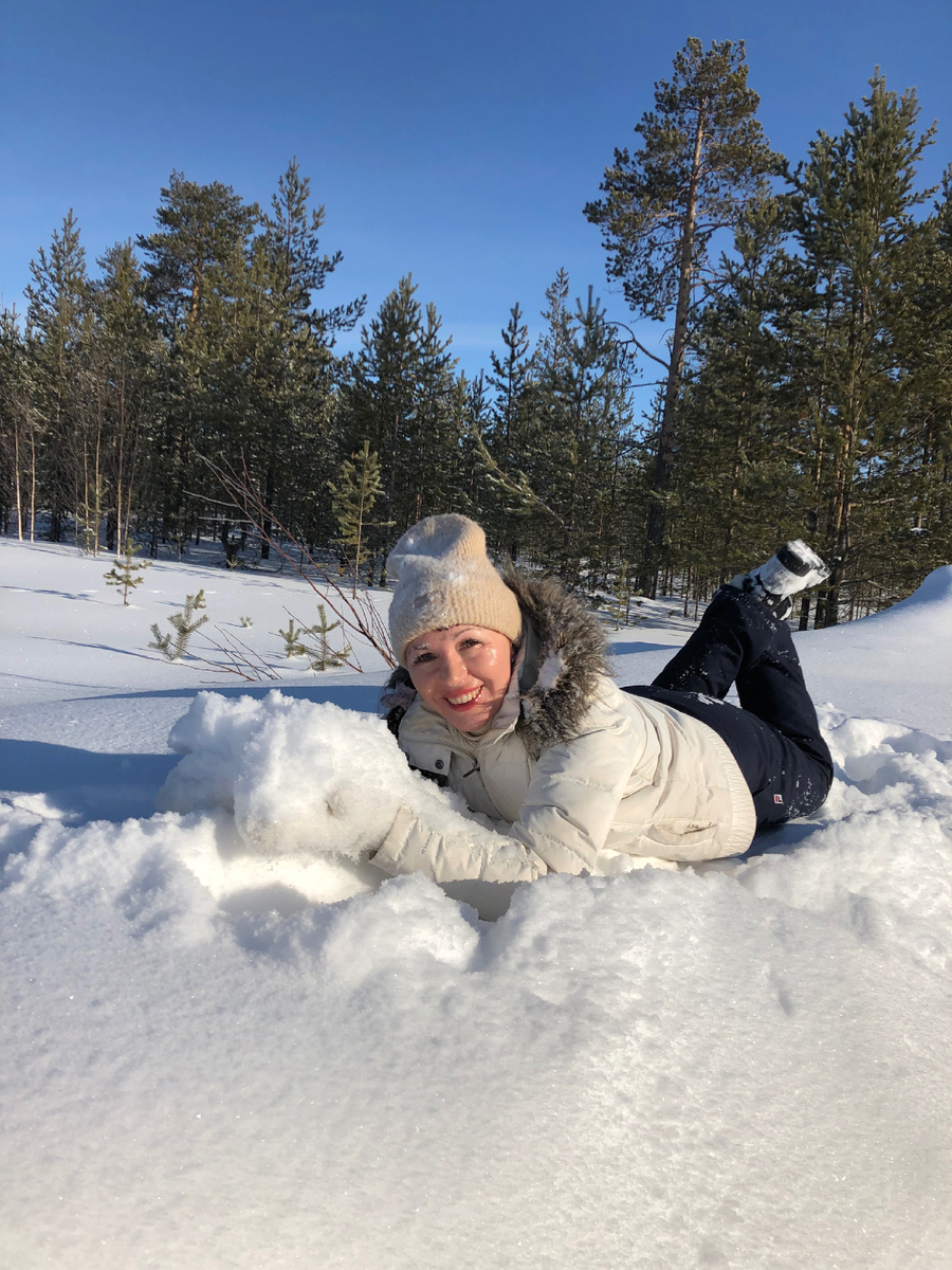 Красивая снежная зима на Ямале.