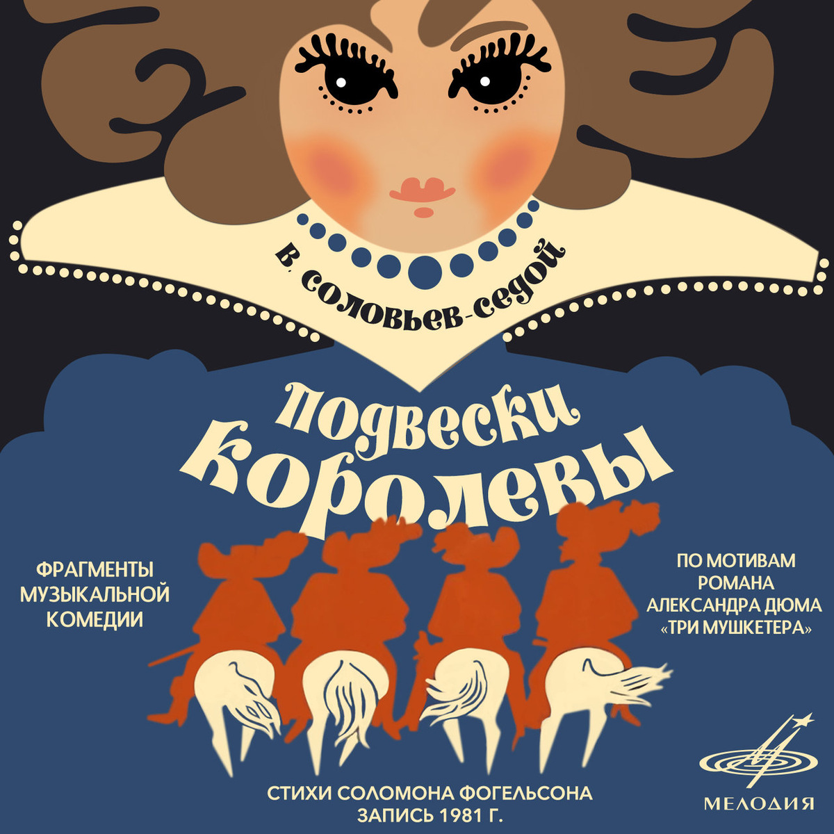 "Обновлённая" обложка виниловой пластинки (имеется ошибка: запись была сделана не в 1981, а в 1983 году). В карусели - оригинальная обложка