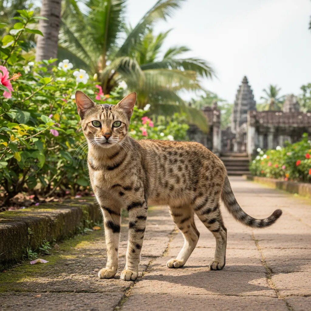 Цейлонская кошка в полный рост
