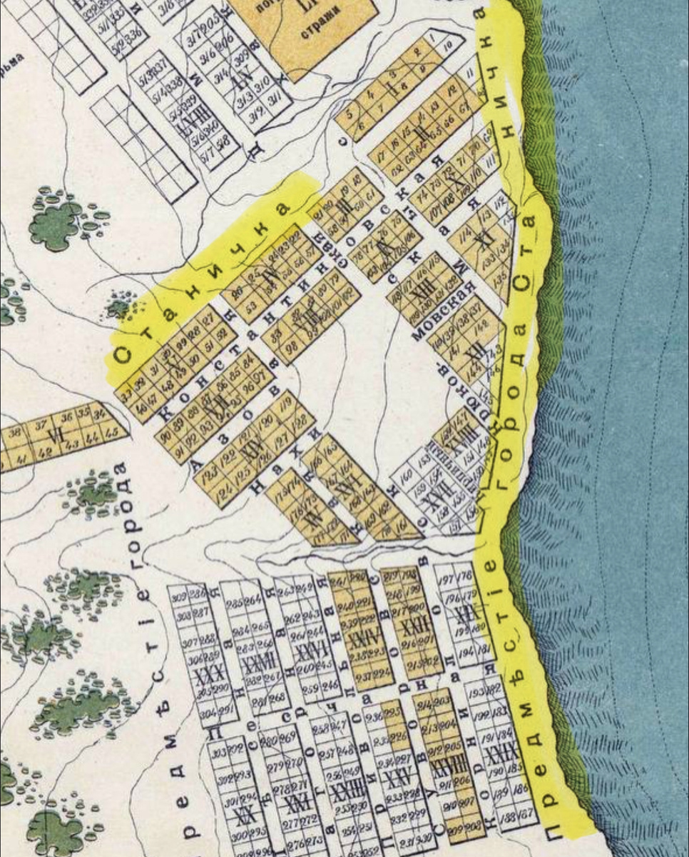 Фрагмент карты 1891 года