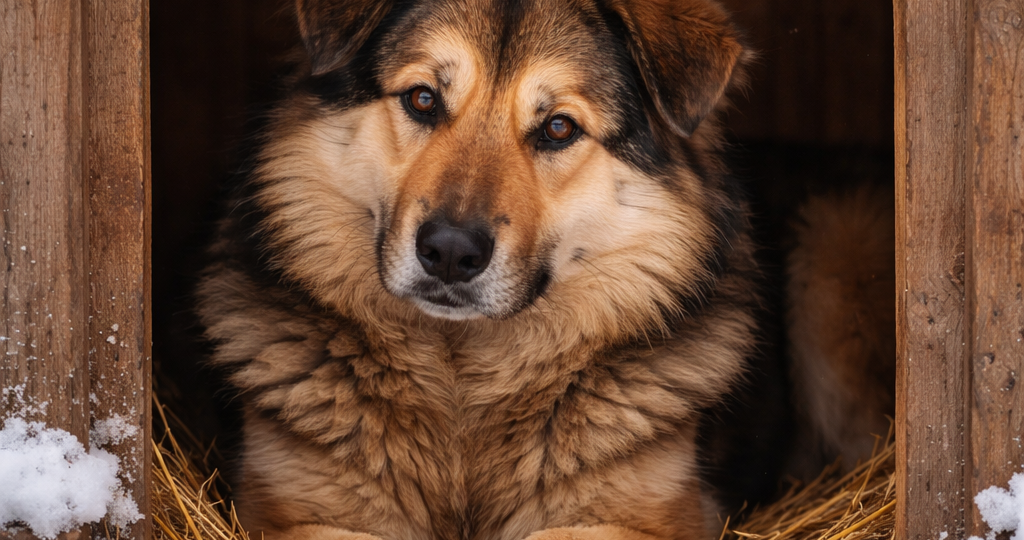 Одеялу не место в будке: почему собака выносит подстилку зимой?