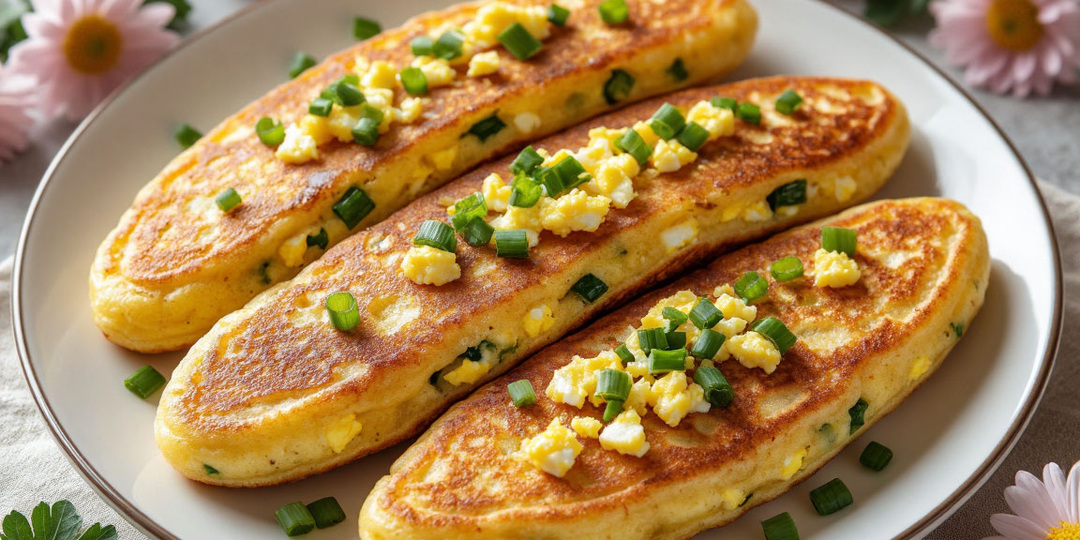 Пирожки с яйцом и луком на сковороде (ленивые)