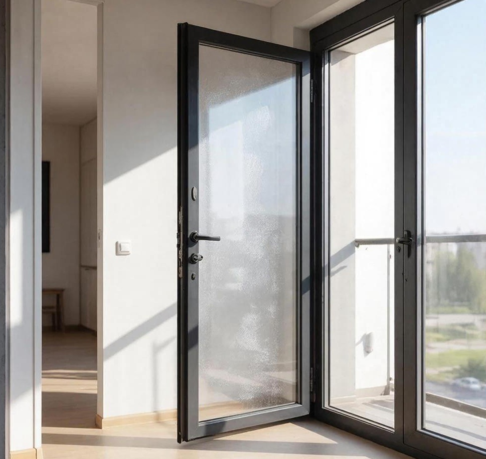 Пластиковая балконная дверь