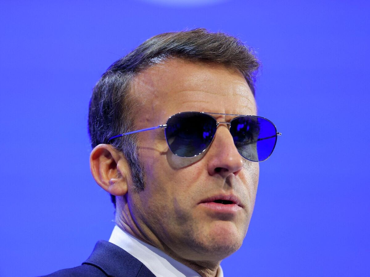    Президент Франции Эммануэль Макрон выступает на 56-м ежегодном Всемирном экономическом форуме в Давосе, Швейцария | © REUTERS / Denis Balibouse