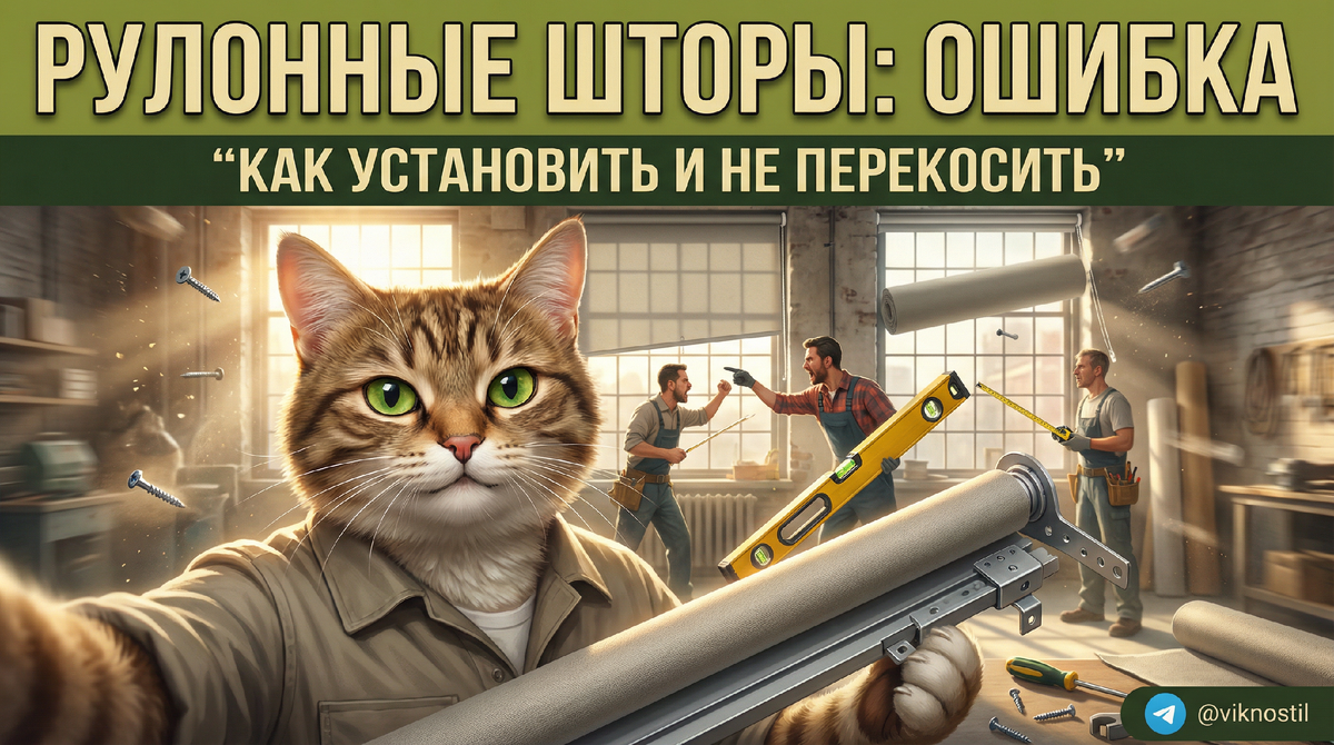 Как установить рулонные шторы своими руками: пошаговая инструкция
