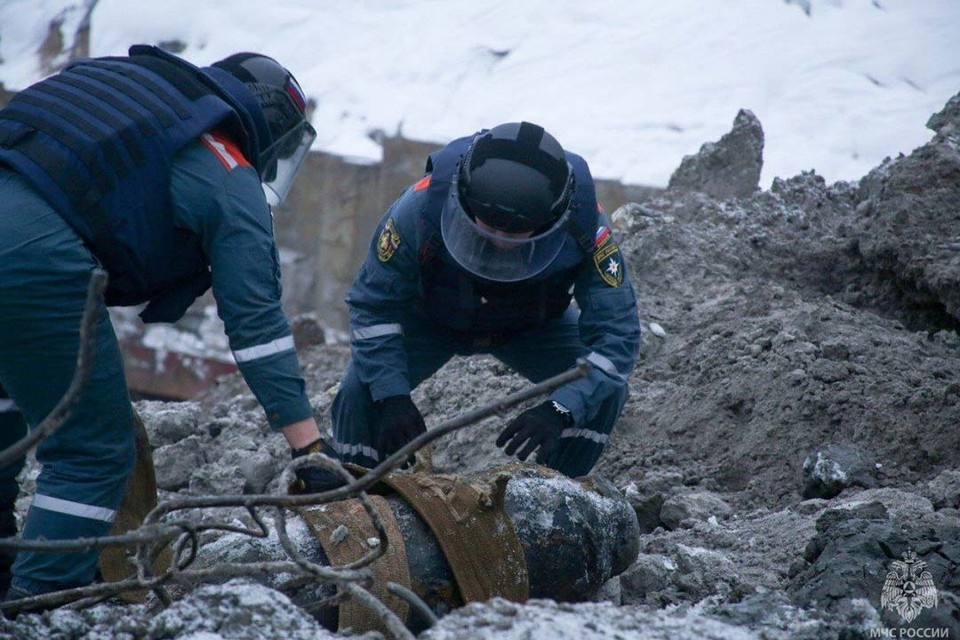    Боеприпас вывезли на спецполигон и ликвидировали. Фото: ГУ МЧС России по Петербургу