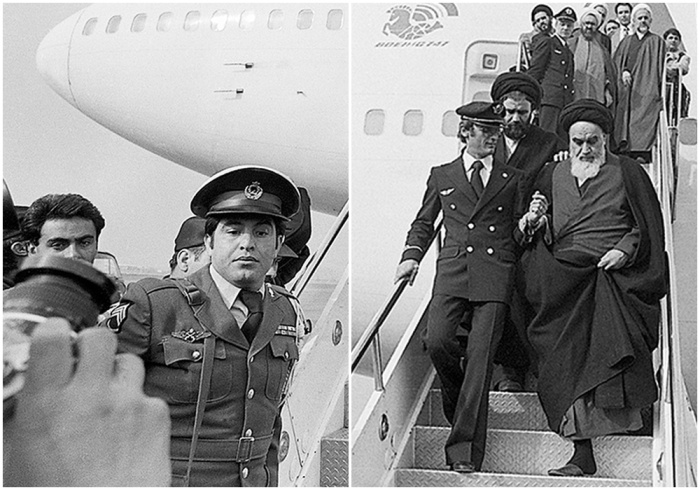 Аятолла Хомейни прибывает в Тегеран 1 февраля 1979 года.
