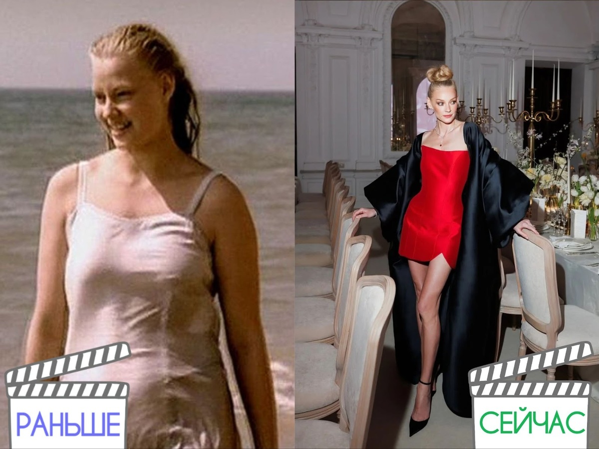 Светлана Ходченкова в фильме "Благословите женщину" (слева) и на вечеринке (справа) фото lisa.ru