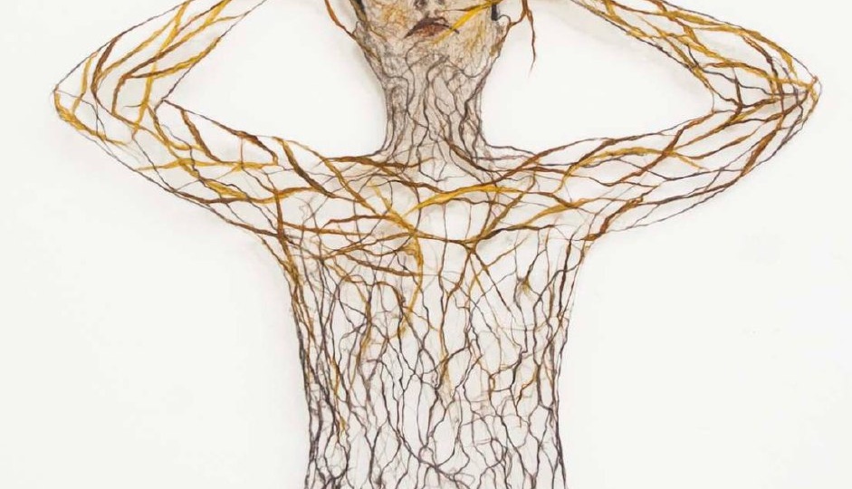 Волокна льна, чтобы рисовать ими образы