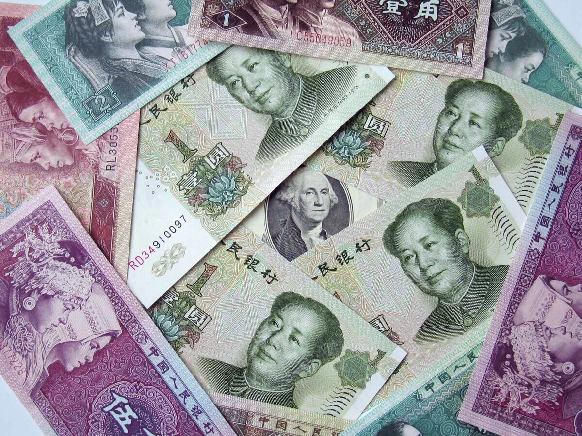    Китайские банкноты© РИА Новости . Александр Юрьев