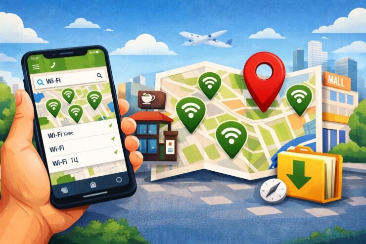    Где бесплатные точки Wi-Fi?
