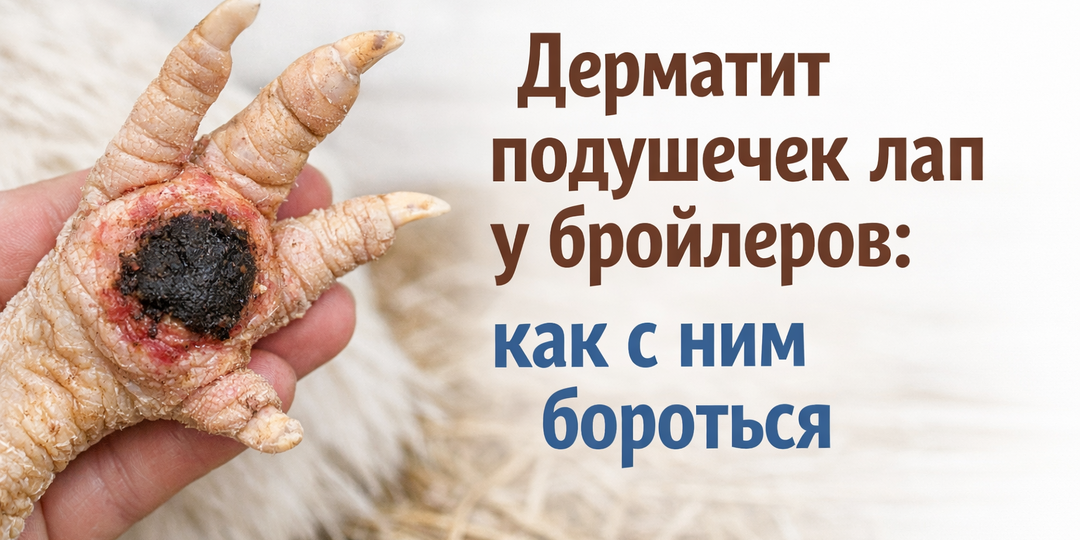 Дерматит подушечек лап у бройлеров: как с ним бороться