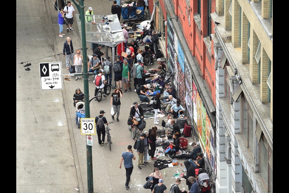 Аэрофотосъёмка улицы Хастингс в районе улицы Карралл