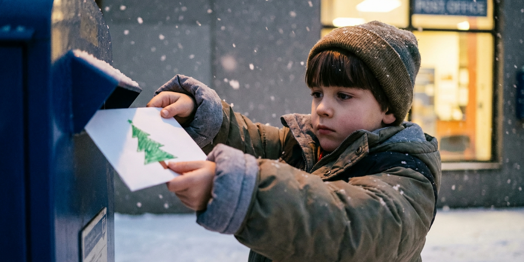 Мальчик написал папе на небо. Почтальон ответила за него