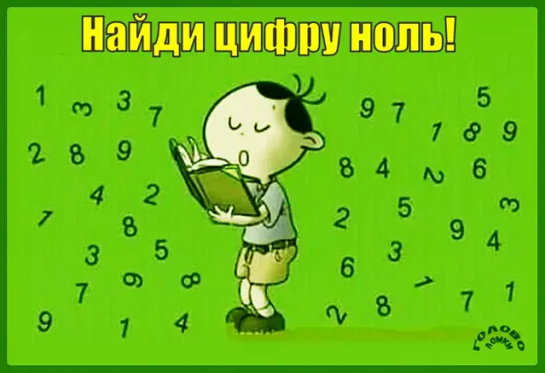 🔍 Найди ноль среди цифр: проверь свою зоркость за 15 секунд!