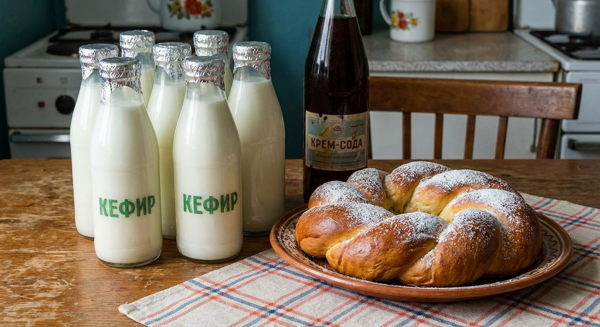 Сегодня Советский Союз часто ассоциируется с высококачественными натуральными продуктами, которые продавались без наценок и не содержали вредных химических добавок. Фото: нейросеть