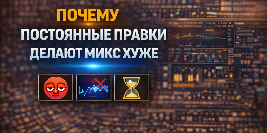 Почему постоянные правки делают микс хуже
