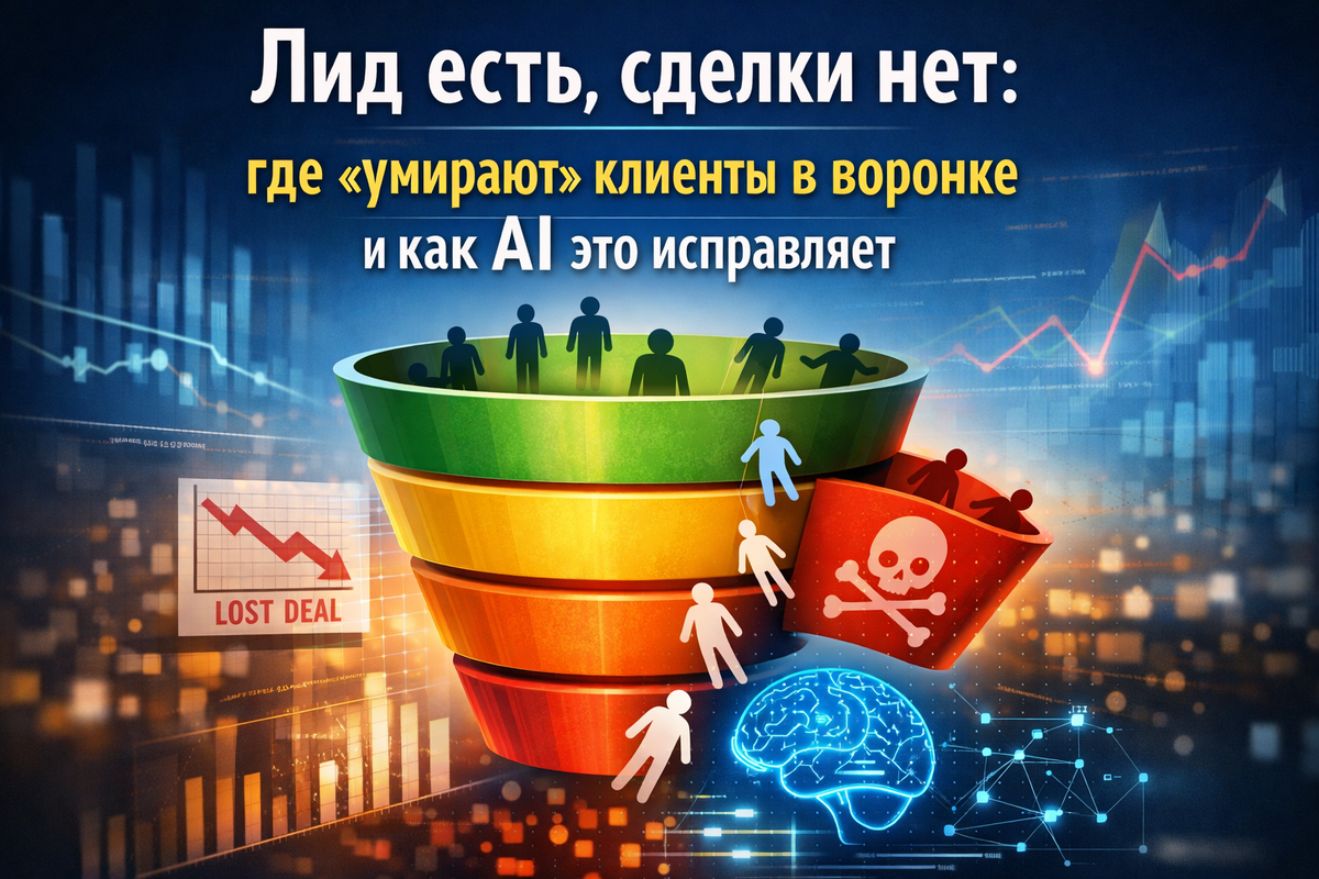    Лид есть, сделки нет: где «умирают» клиенты в воронке и как AI это исправляет Никита Титов