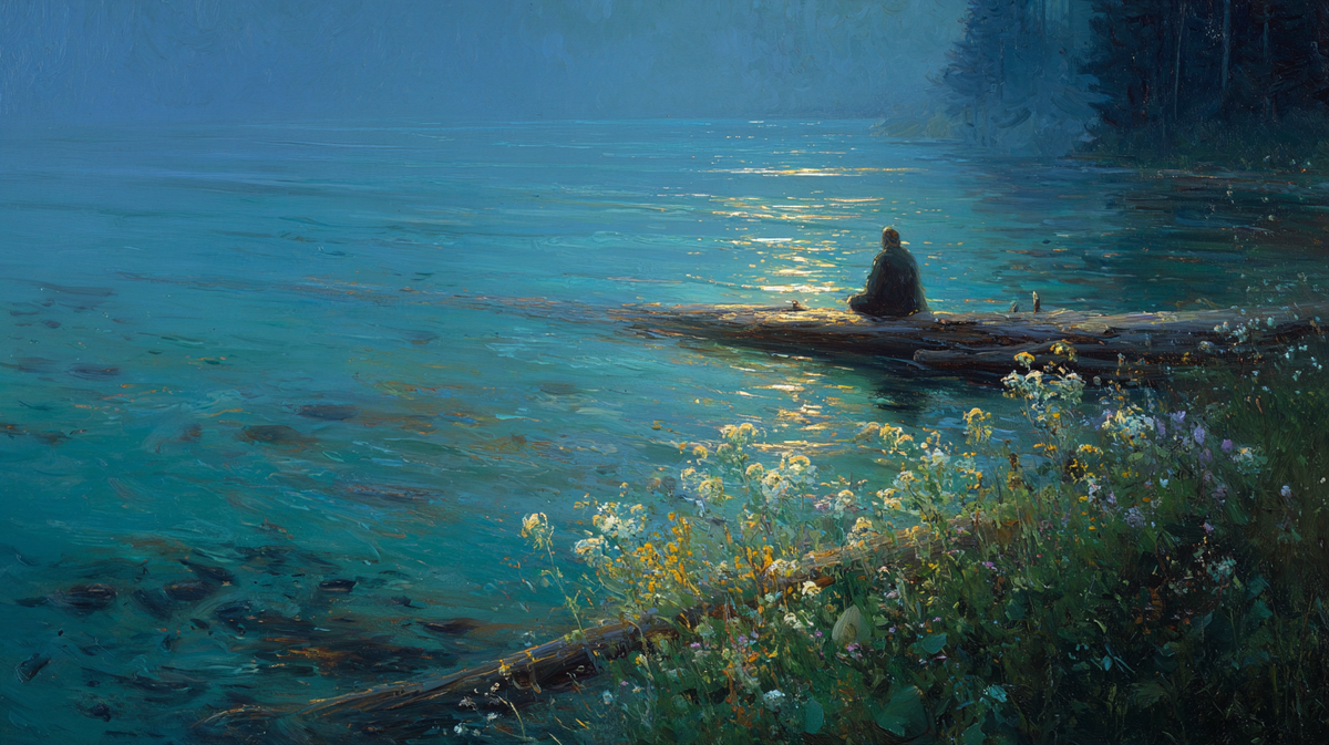 В густой прибрежной траве что-то таится — быть может, именно сейчас пробудится дух вод, привычный только местным сказаниям… Кто готовиться явиться взгляду наблюдателя?