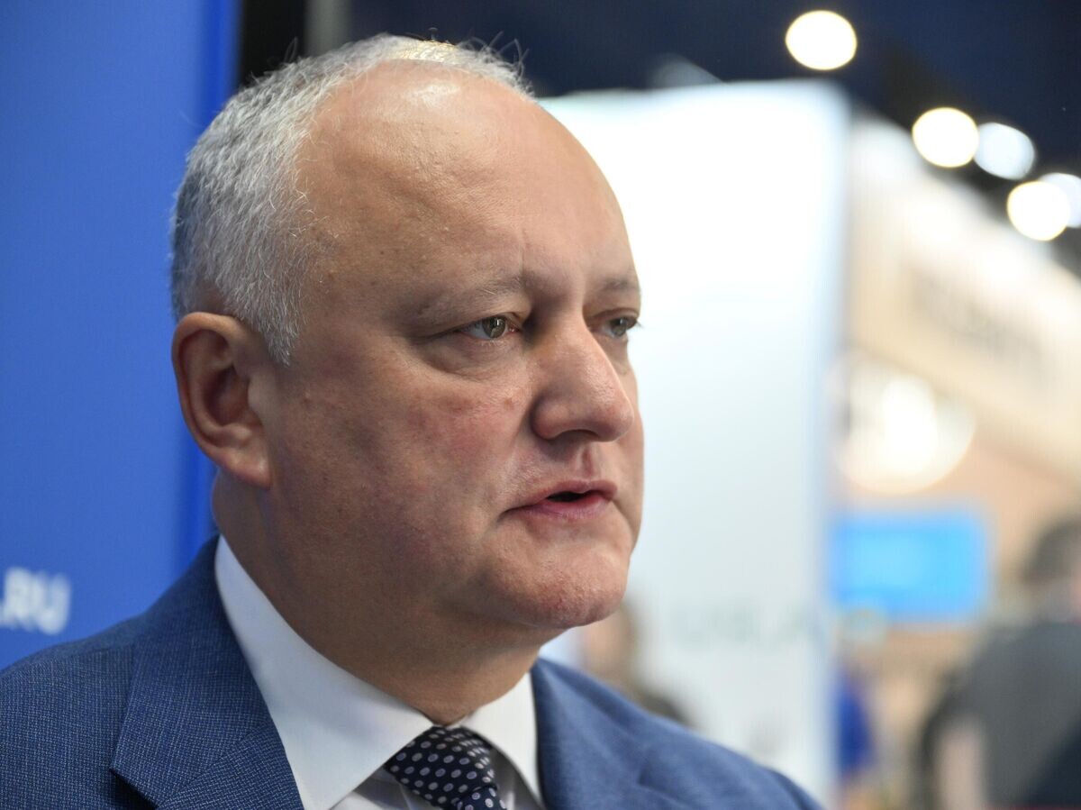    Экс-президент Молдавии Игорь Додон на ПМЭФ-2024 | © РИА Новости / Павел Бедняков