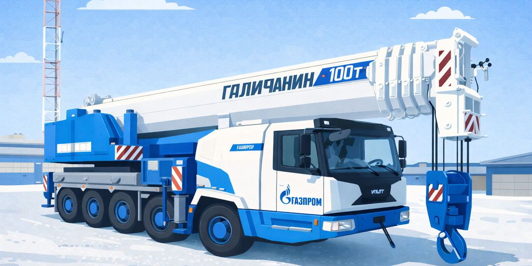 Российский завод поставил «Газпрому» 100-тонный автокран
