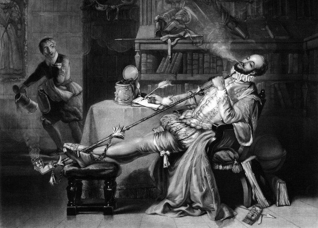 Слуга бежит тушить господина