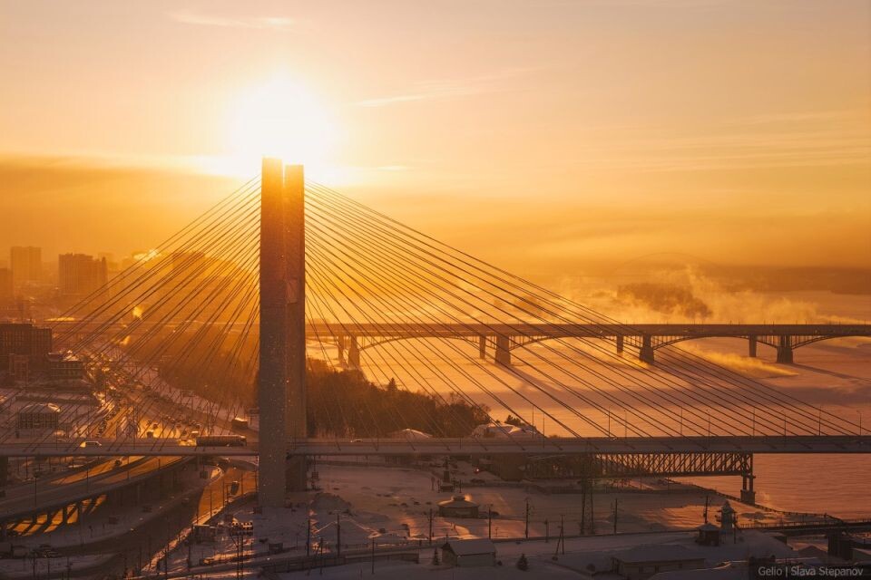    Четвертый мост в Новосибирске. Источник: Gelio | Слава Степанов