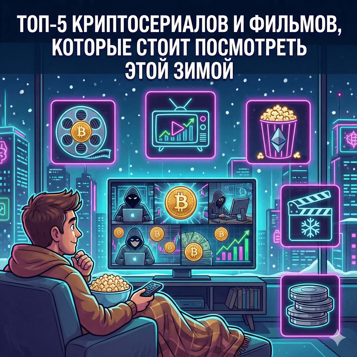 Топ-5 криптосериалов и фильмов, которые стоит посмотреть этой зимой