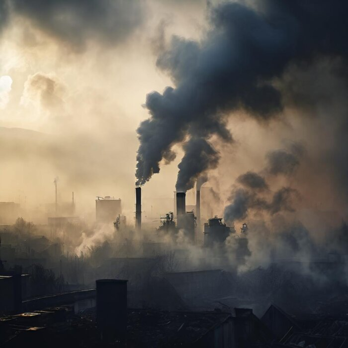 Смог стал постоянным спутником читинцев / изображение сгенерировано нейросетью flyvi.io  